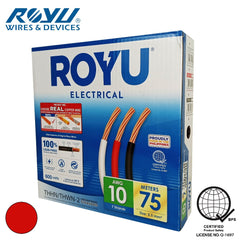 Royu THHN/THWN Stranded Wire 5.5mm² RTN10A Stranded 75 meters Pure Copper 10-AWG