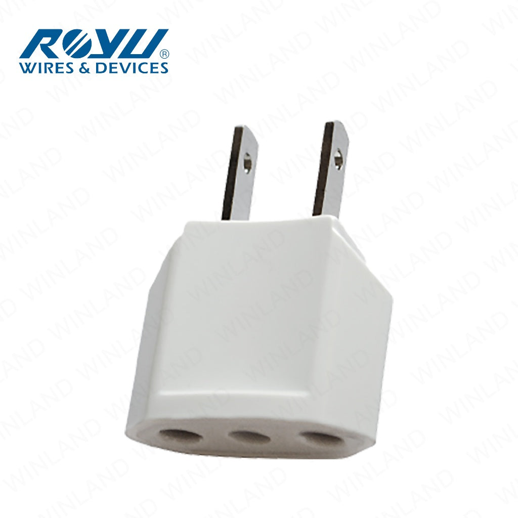 Royu by Winland Round to Flat Adapter REDPL103