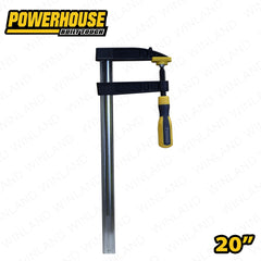 Powerhouse by Winland Industrial Woodwork Heavy Duty Cushion Grip F-Clamp with Rubber Handle
