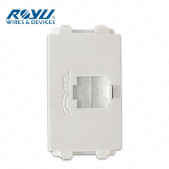 Royu by Winland Wide Series Telephone Modular Jack, Cable TV Socket & LAN Outlet