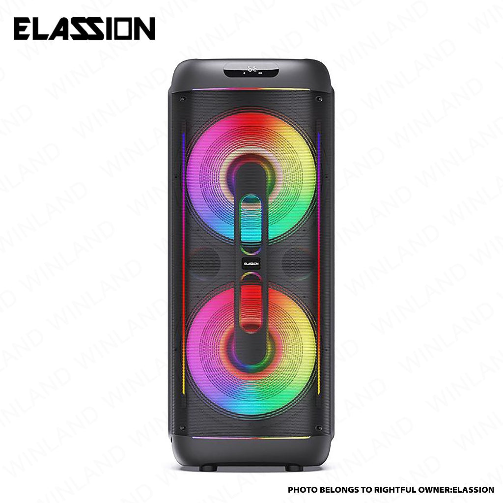 Elassion by Winland 15in Subwoofer Party Speaker 400W RMS Titan Series w/ BT, USB, SD, AUX CRONUS