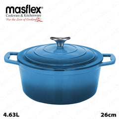 Masflex by Winland 26cm Artisan Casserole with & made from Enameled Cast Iron Lid SZ-26CS