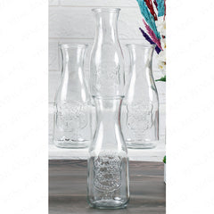 Masflex by Winland 4 Pieces Mini Carafe Bottle Set 0.45 Liters / 450ml / 15oz ZW-3247