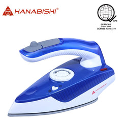 Hanabishi by Winland Travel Iron Dry Ironing/Steam Ironing with Folding Handle 1000W HI-99TR