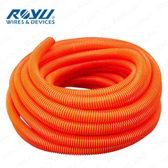 Royu by Winland PVC Electrical Flexible Hose 1/2inch Corrugated Pipe 20-25mm x 100M (Orange)