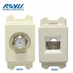 Royu by Winland Classic Series Cable TV Socket & LAN Outlet