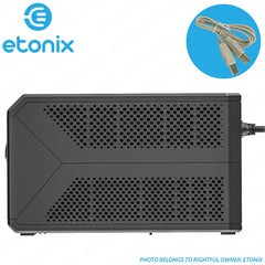 Etonix by Winland Line-Interactive UPS 650VA/360W USB Port, 6 x Outlets w/ Battery Back-up and Surge