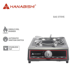 Hanabishi by Winland Stainless Top Single Coil Burner Gas Stove GSSCB-2000