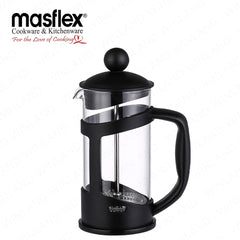 Masflex by Winland 800 ml to 1 L Borosilicate Glass French Coffee Press Coffee Lovers Modern Design