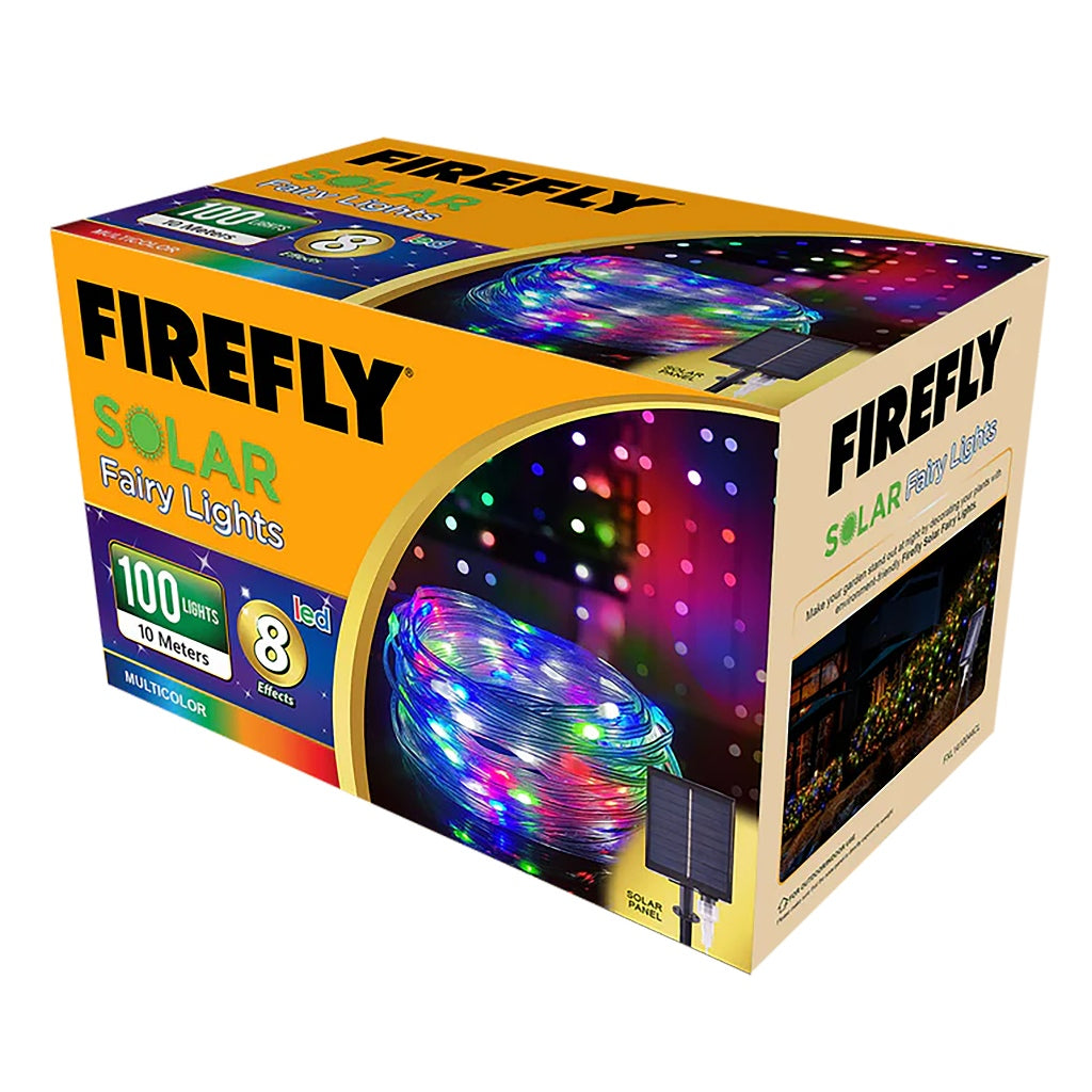 Firefly by Winland Bright Christmas Solar Fairy Lights 8-effects 0.4W 100LED 10Meters indoor/outdoor