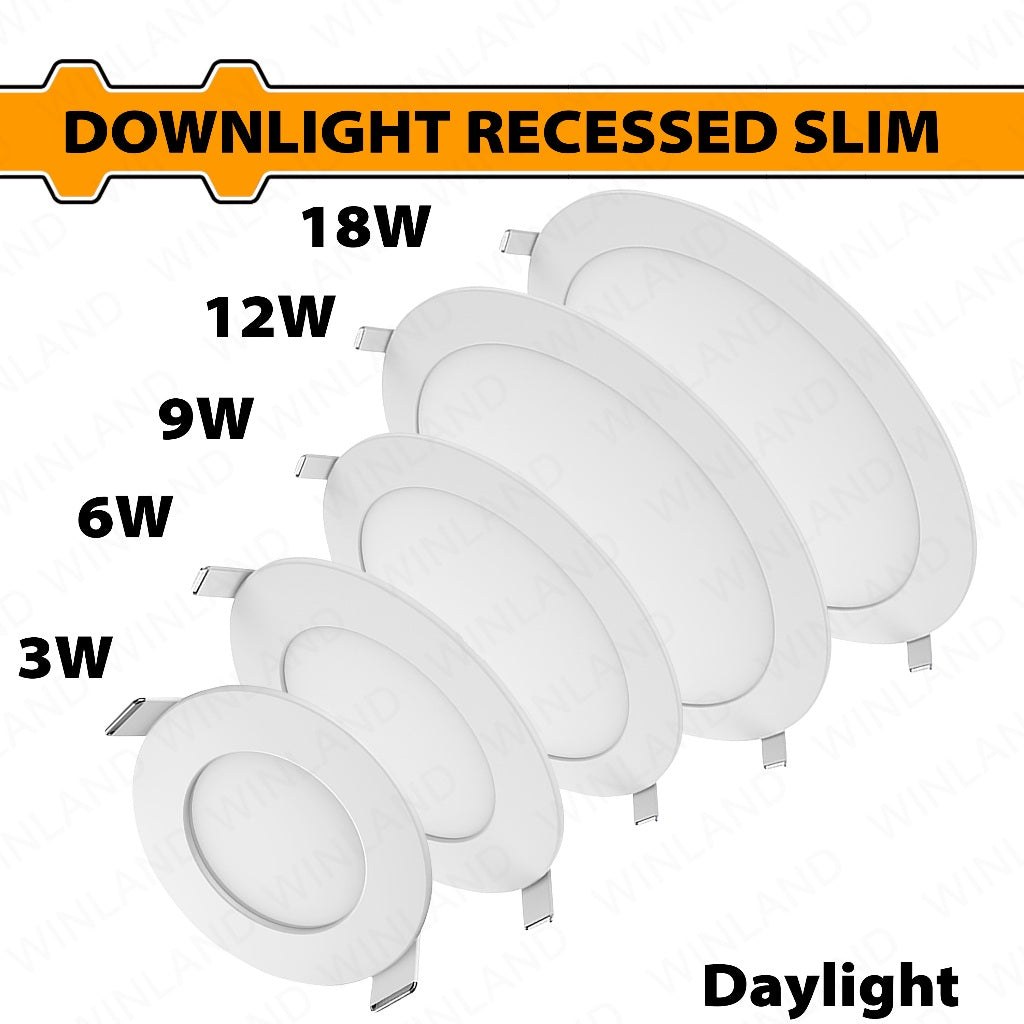 Firefly by Winland Recessed Safety Downlight (3W-18W / 100-240V) (Daylight/Warm White)