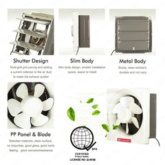 Standard by Winland Exhaust Fan 12 Inches with Safety Thermal Fuse Protected SEF-12B