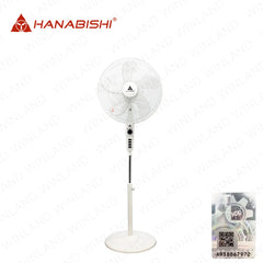 Hanabishi by Winland 16in 5-Fan Blade Stand Fan/Electric Fan w/ Timer Function to 120m HDC-16