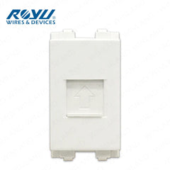 Royu by Winland Wide Series Telephone Modular Jack, Cable TV Socket & LAN Outlet