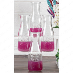 Masflex by Winland 4 Pieces Mini Carafe Bottle Set 0.45 Liters / 450ml / 15oz ZW-3247