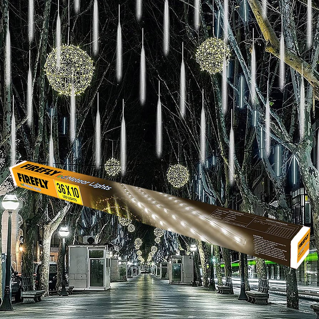 Firefly by Winland 10PCS Meteor Shower Rain Christmas Lights White / Warm White 3W 36x10 LED Lights