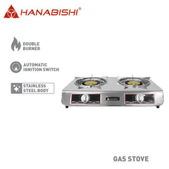 Hanabishi by Winland Double Burner Gas Stove Energy Efficient Burner with Double Jet System GS-4500
