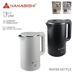 Hanabishi by Winland 1.5Liters Water Heater / Electric Kettle with Pilot Light Indicator HWK-517X