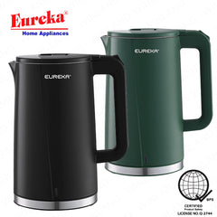 Eureka by Winland 1.7L 2-Layers Stainless Steel Double Wall Water Heater / Electric Kettle EKD-1.7L