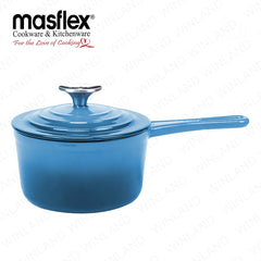 Masflex by Winland 18cm Artisan Saucepan with & made from Enameled Cast Iron Lid SZ-18SP