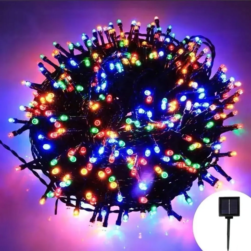 Firefly by Winland Christmas Solar String Lights 8-effects 2.1W 100 Lights 7meters Dark Green Wire