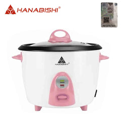 Hanabishi by Winland Colored Rice Cooker 1.5L Capacity Serves 7 persons w/ Glass Cover 500W HHRC-15