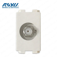 Royu by Winland Wide Series Telephone Modular Jack, Cable TV Socket & LAN Outlet
