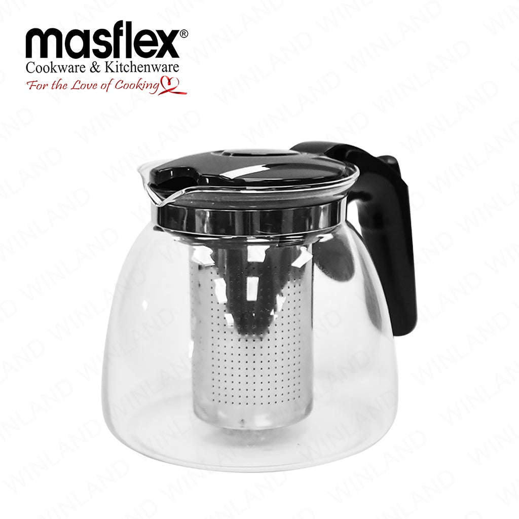 Masflex by Winland 0.95 Liter / 950 ml Borosilicate Glass Tea Pot SS-9502