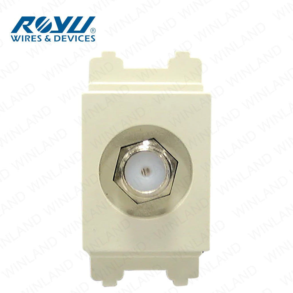 Royu by Winland Classic Series Cable TV Socket & LAN Outlet