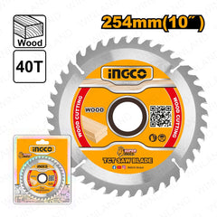 Ingco Industrial TCT Saw Blade Wood Cutting for Circular Saw 10in(254mm) TSB125425 ING-HT