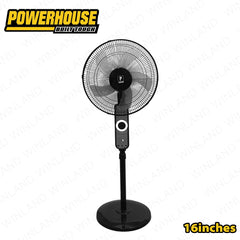 Powerhouse by Winland 16inch Electric Solar Stand Fan Electric Fan with USB Charging Port PHE-SSF-16