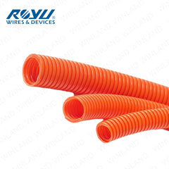 Royu by Winland PVC Electrical Flexible Hose 1/2inch Corrugated Pipe 20-25mm x 100M (Orange)