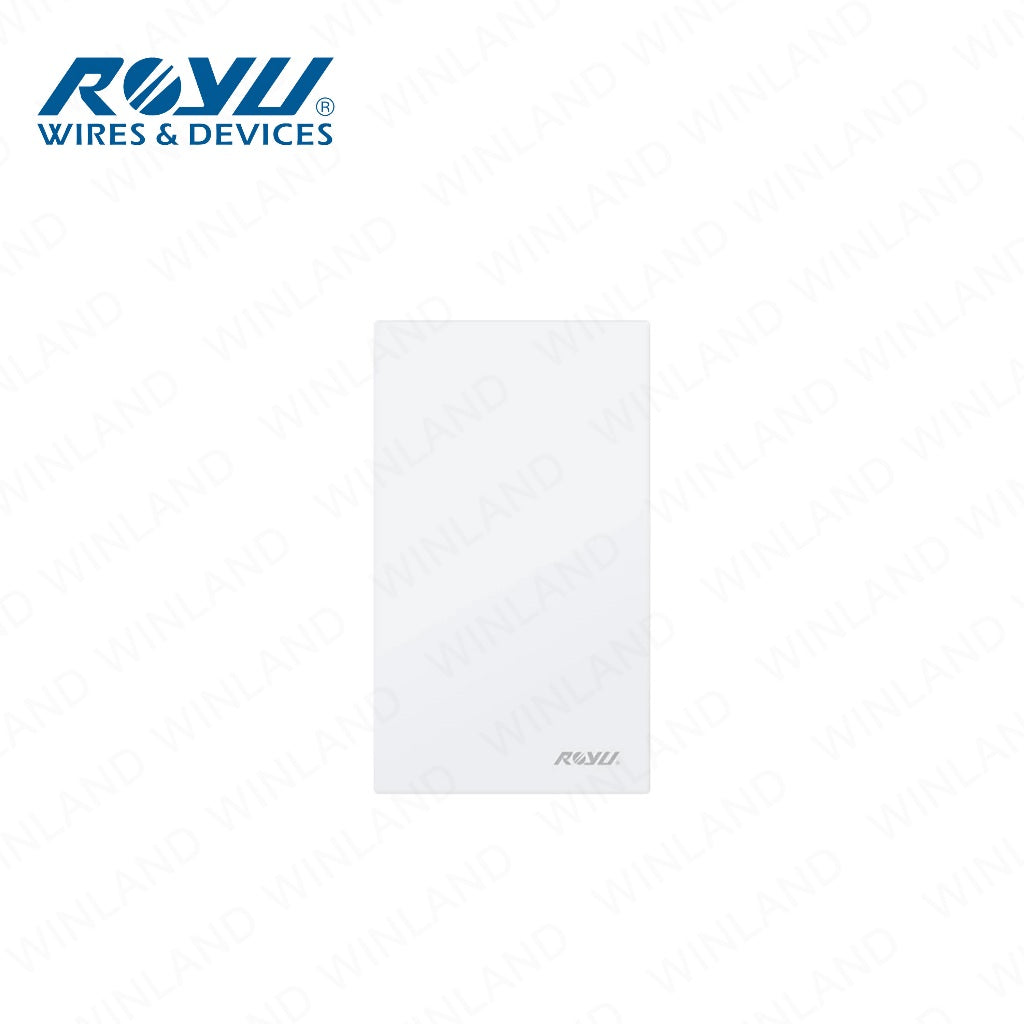 Royu by Winland Wide Series Blank Plate, Plate Cover Slim Type 1-Gang Plate for Universal Outlet