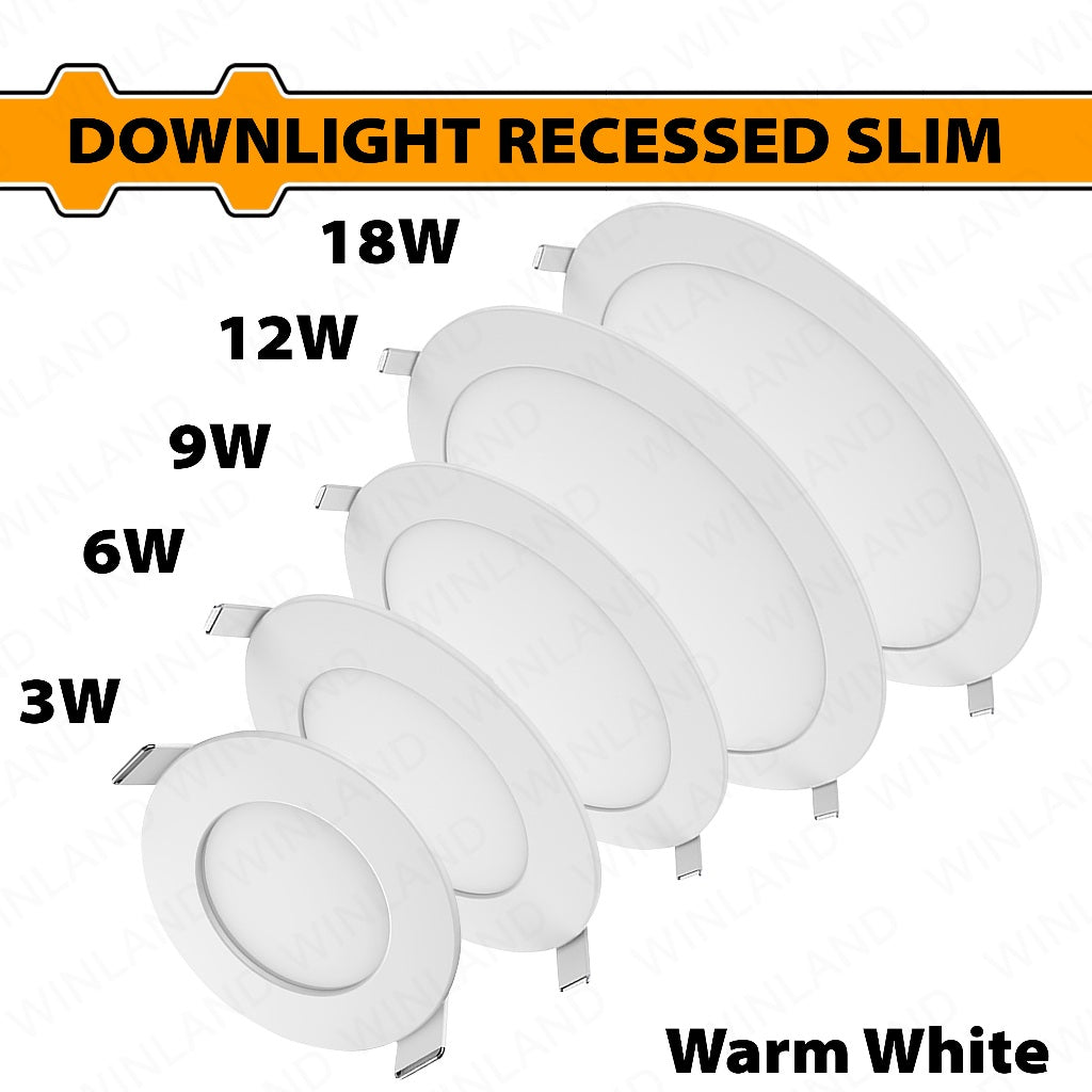 Firefly by Winland Recessed Safety Downlight (3W-18W / 100-240V) (Daylight/Warm White)