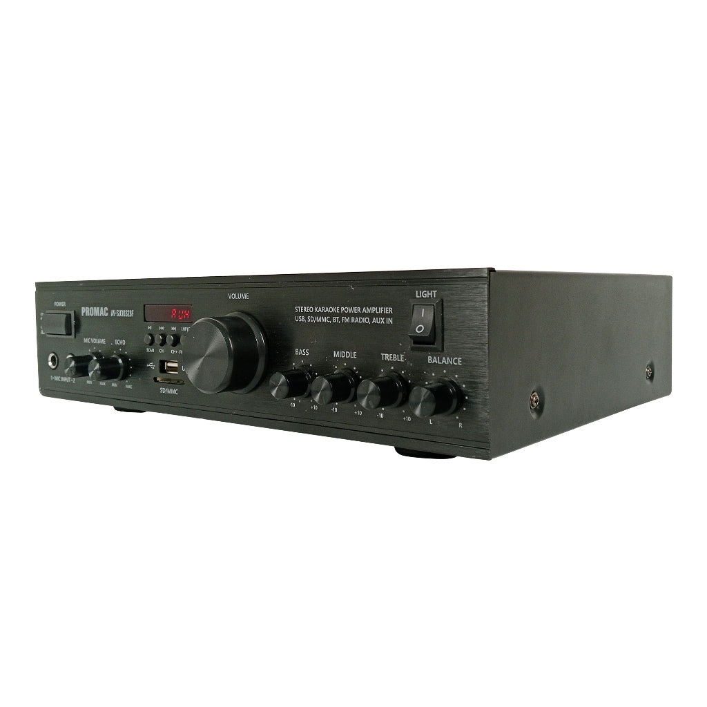 Promac by Winland Home Karaoke System with BT (AV-SU3032BF & SPK-65x2 speaker system) HAS-6532BT