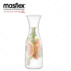Masflex by Winland 1 Liter / 1000 ml Glass Carafe with Lid (with Color Box) QG-178