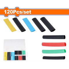 Wadfow by Winland 120PCS/Set Polyethylene Material Heat Shrink Tubing Assortment WUR1B01 WAD-HT