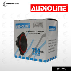 Audioline SPT-107C Piezo Tweeter 700W w/ Capacitor High Frequency PA Speaker