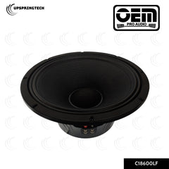 OEM Pro Audio C18600LF 18″ Power Woofer 800W RMS 1600W Program 8Ω 4″ Voice Coil