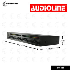 Audioline EQ-888 Stereo 20-Band Graphic Equalizer 220V Professional Audio EQ