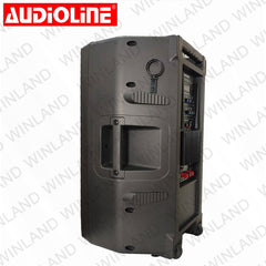 Audioline by Winland 15"Active Speaker box w/ Battery & Wireless Microphone 2000W-PRX-3815A6-20UFBRS