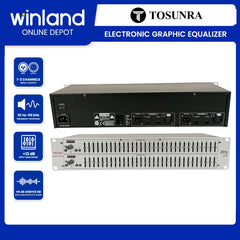 Tosunra by Winland Dual 31 Band Electronic Graphic Equalizer with Dual / Stereo Channels TOS-EQ231S