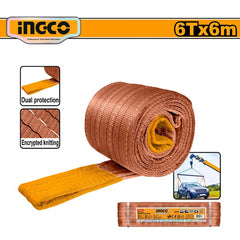 Ingco by Winland 6Tx6M Webbing Sling Great for Heavy Lifting Polyester Construction HWSP0606 ING-HT