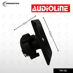 Audioline TW-23L Piezo Tweeter 700W Black w/ Capacitor & Resistor PA Speaker