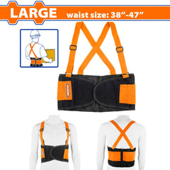 Wadfow Work Lumber Belt With Handles Back Support Belt Medium, Large, X-Large (WHT)