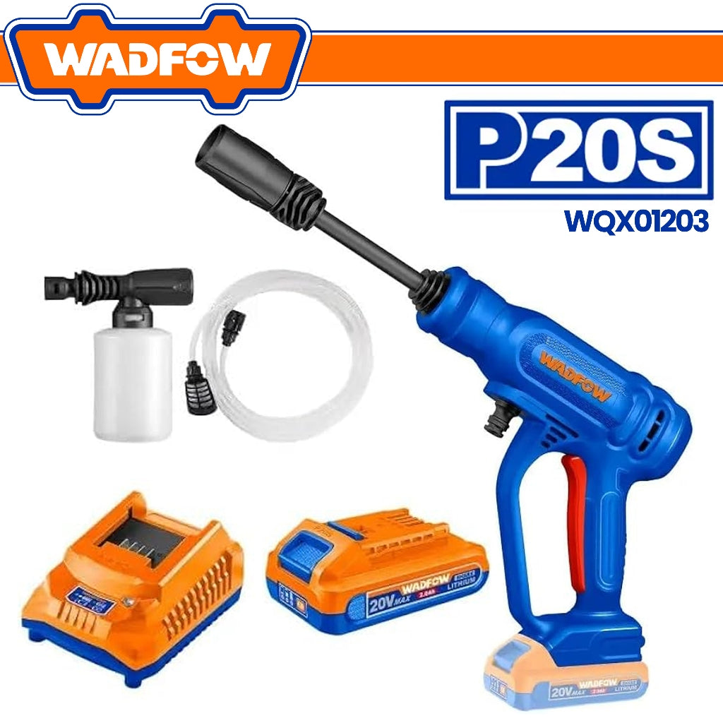 Wadfow by Winland P20S/20V Lithium-Ion Cordless Pressure Washer with & without Battery & Charger