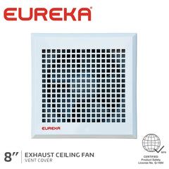 Eureka by Winland 8 inches Heavy Duty Exhaust Wall Fan 30W EEWF-8 HD