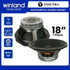 Tosunra by Winland 18in High Performance Audio Instrumental Double Magnet Speaker 8Ω TOS-MH-L-18280