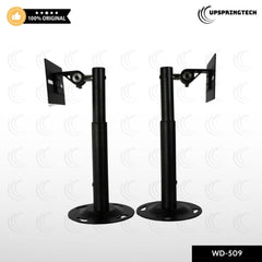 Extended Speaker Hanger WD509 Heavy-Duty Adjustable Wall Mount Stand (PAIR)