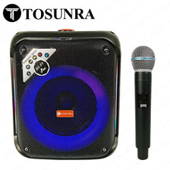 Tosunra by Winland 8in Portable Party Speaker Box 65W w/ BT Independent Control for Volume TOS-SA-8M